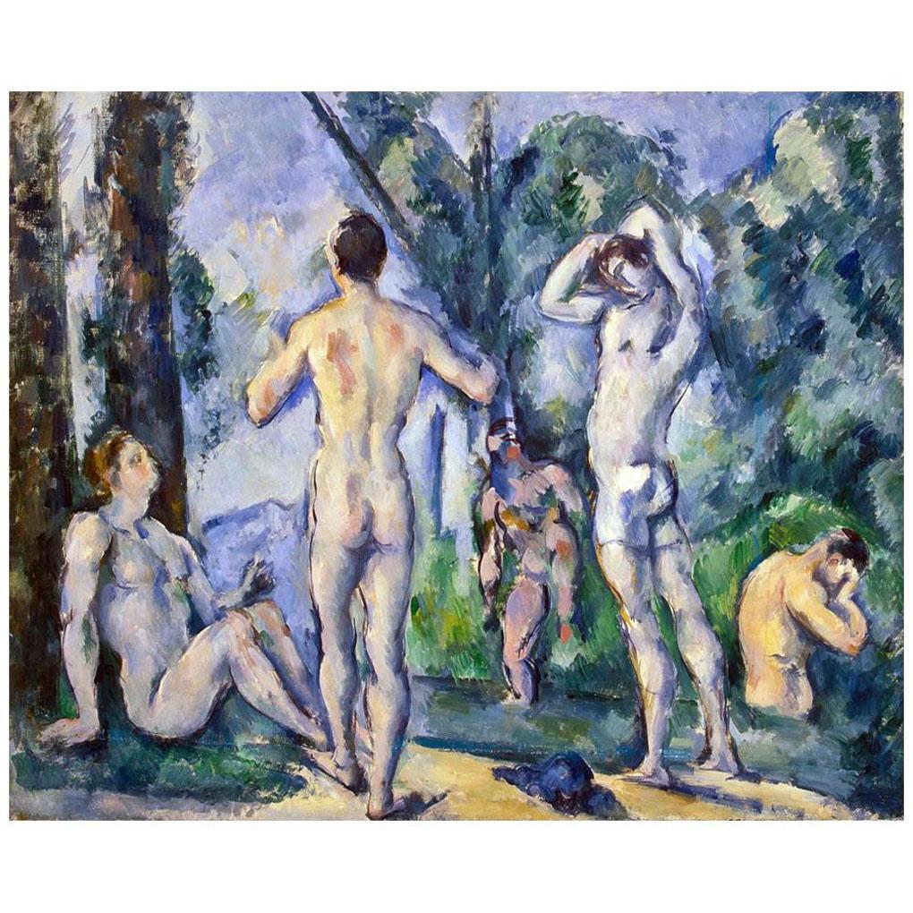 Paul Cezanne. Baigneurs. 1890-1894. Hermitage, Saint Petersburg