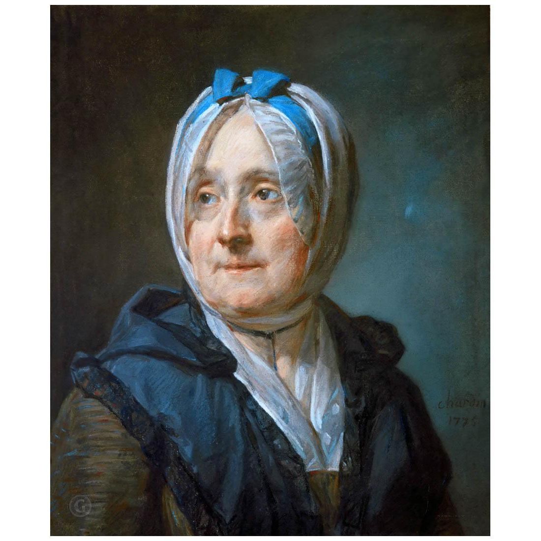 Jean-Baptiste Chardin. Madame Chardin. 1775. Louvre