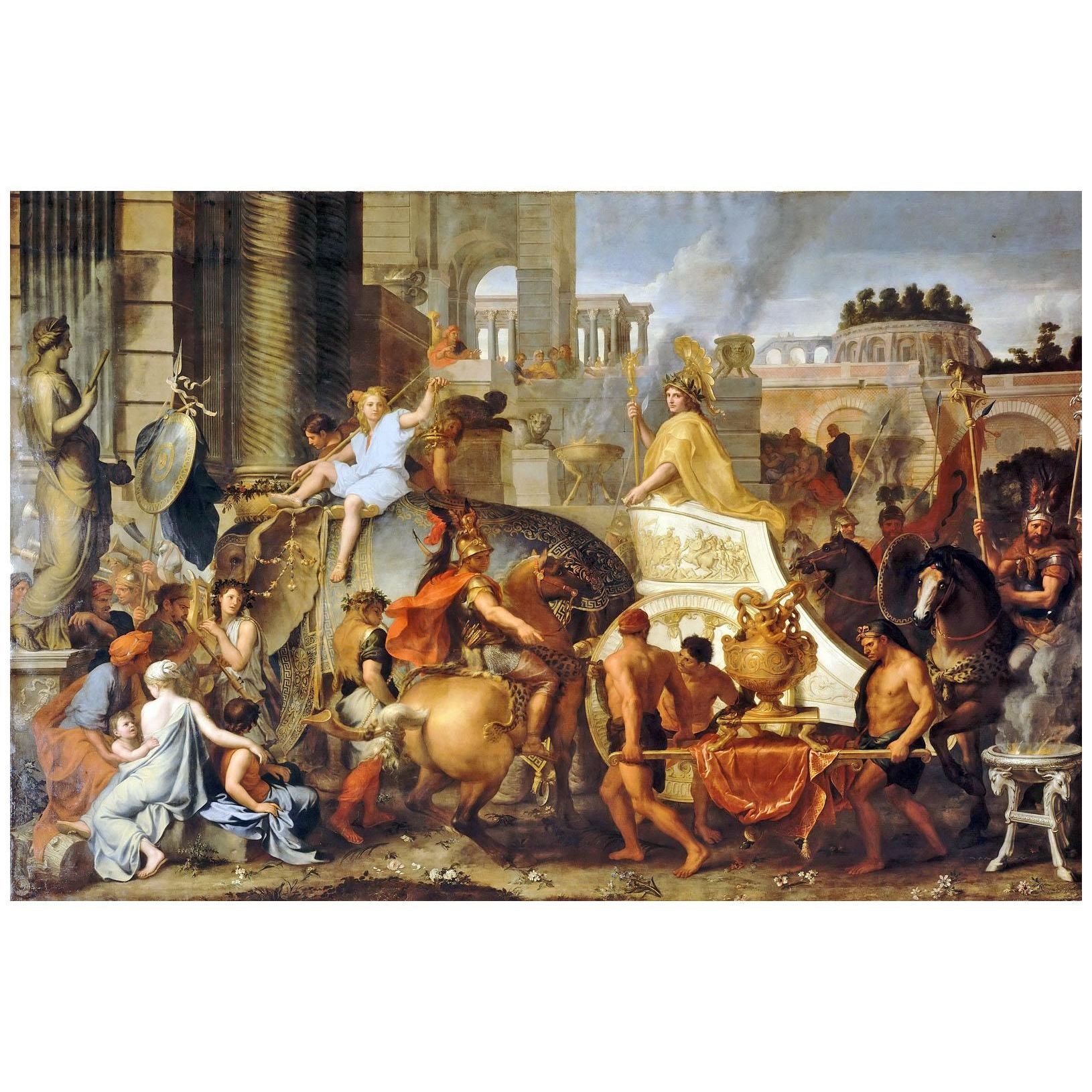 Charles Le Brun. Entrée d'Alexandre dans Babylone. 1665. Louvre