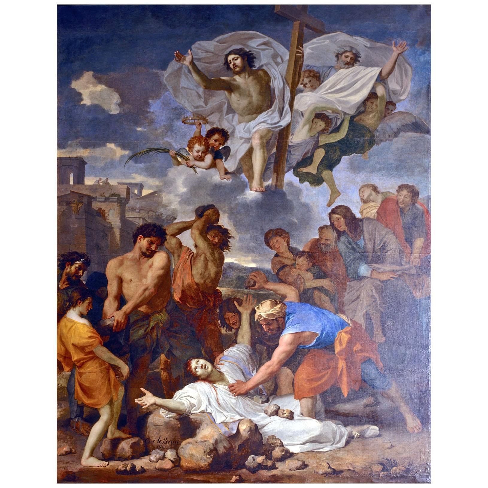 Charles Le Brun. Le martyre de saint Étienne. 1651. Notre-Dame de Paris