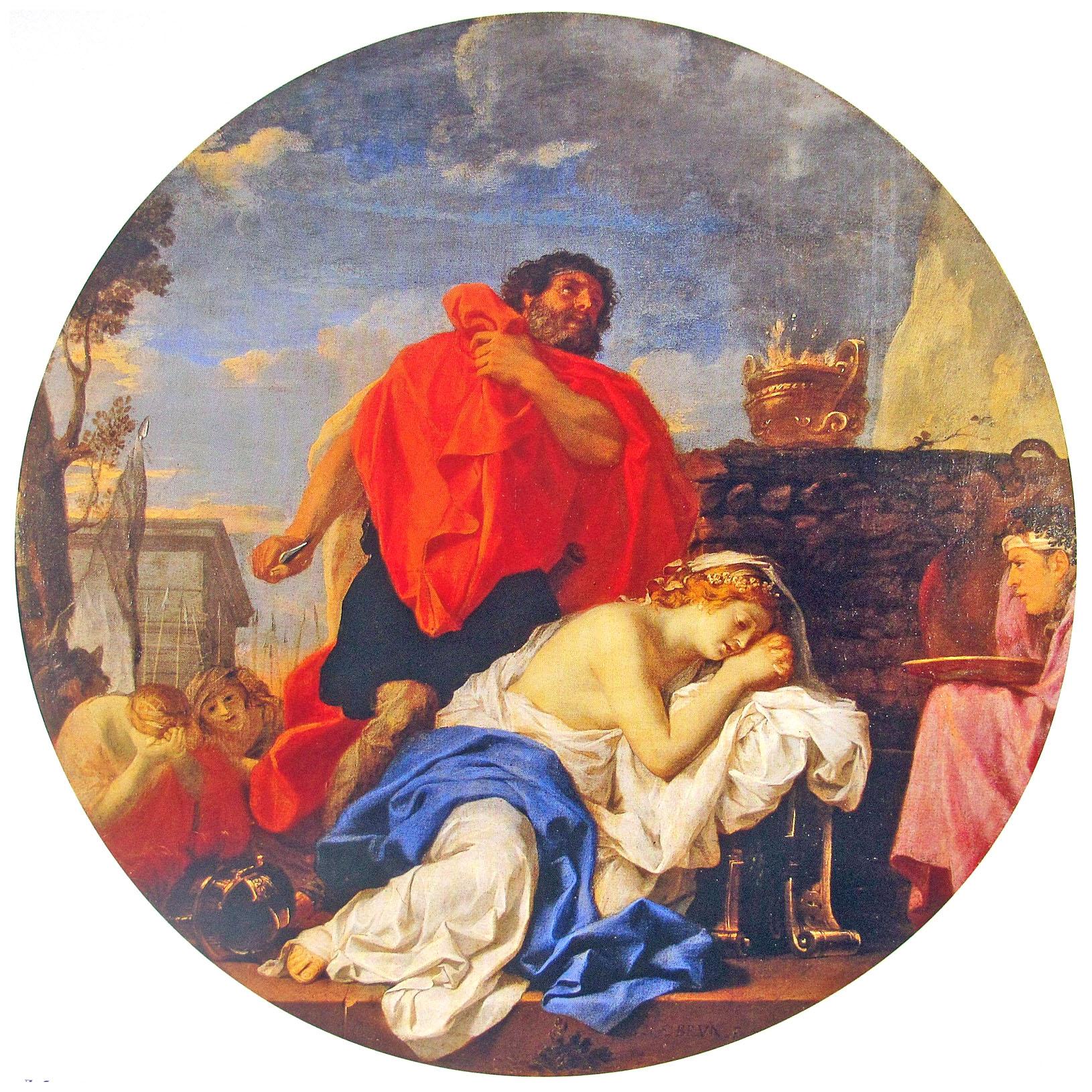 Charles Le Brun. Le Sacrifice de Jephthai. 1656. Serpukhov Art Museum