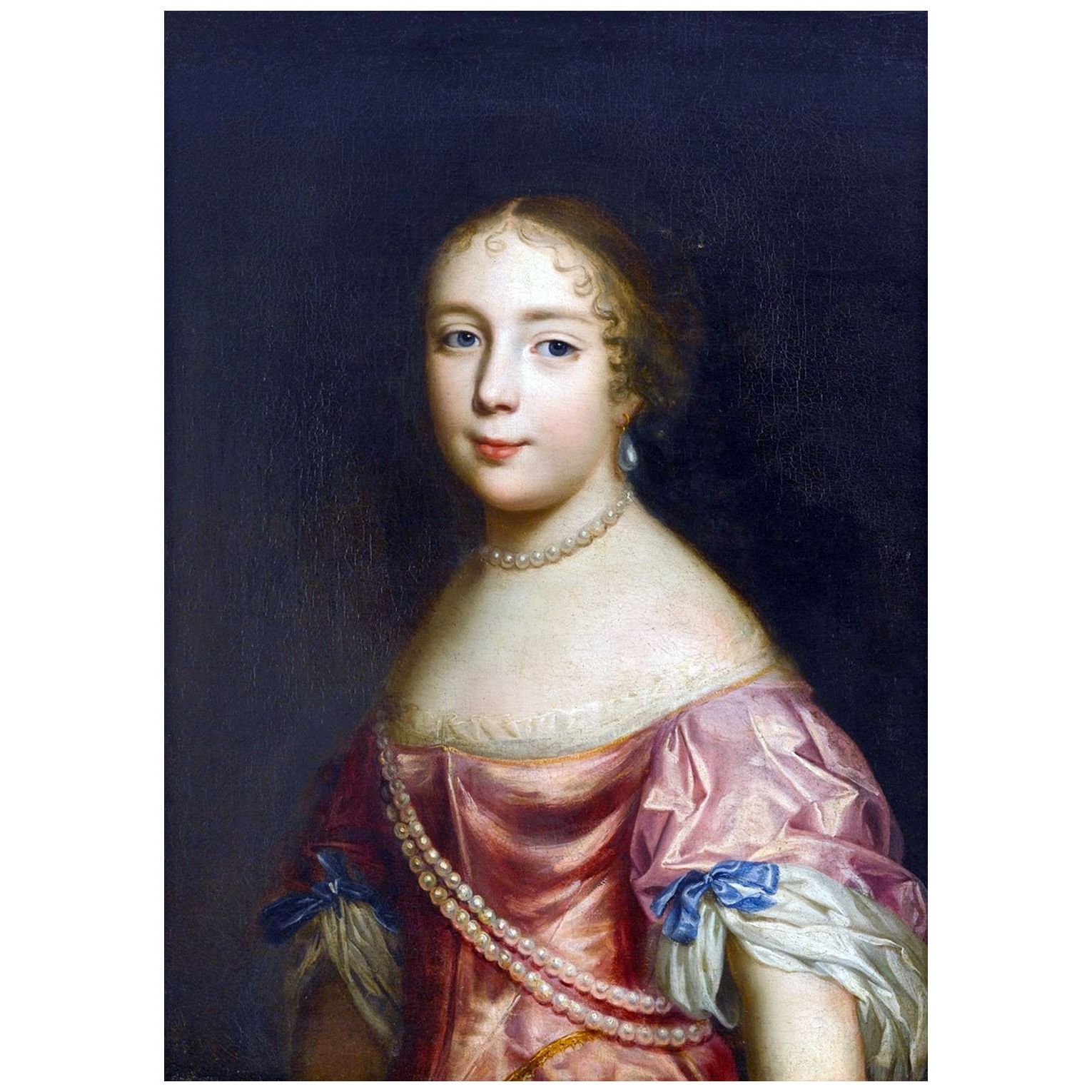 Claude Lefebvre. Dame avec perles. 1660-1670. Private collection