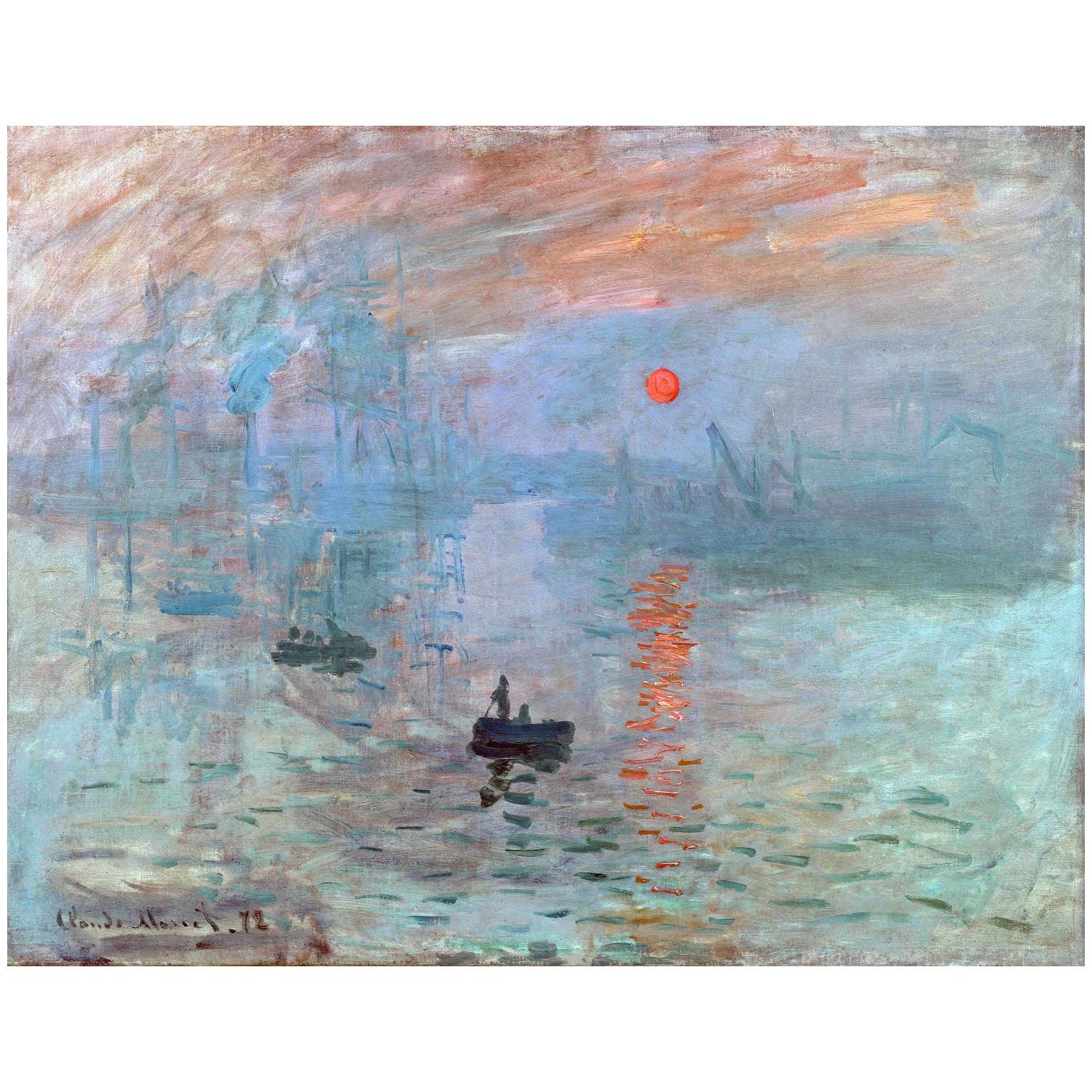 Claude Monet. Impression, soleil levant. 1872. Musee Marmottan Monet Paris
