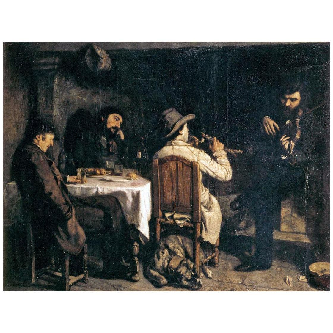 Gustave Courbet. Apres dinee a Ornans. 1849. Palais des Beaux-Arts de Lille