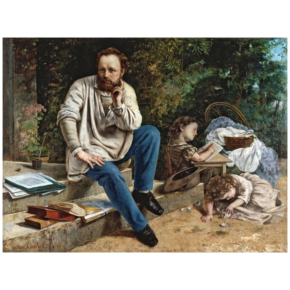 Gustave Courbet. Pierre-Joseph Proudhon et ses enfants. 1853. Petit Palais Paris