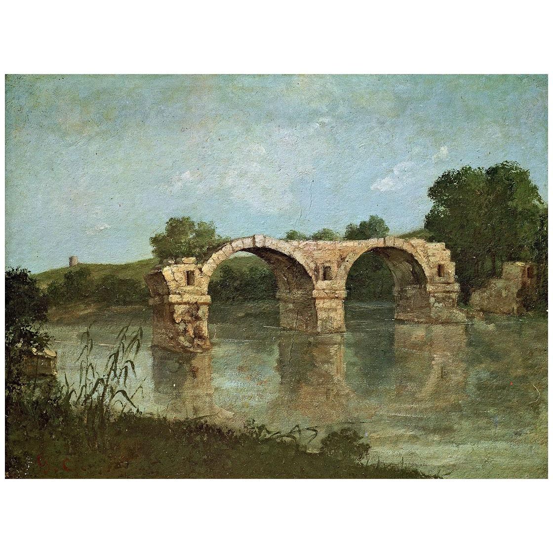 Gustave Courbet. Le Pont d'Ambrussum. 1857. Musee Fabre Montpellier