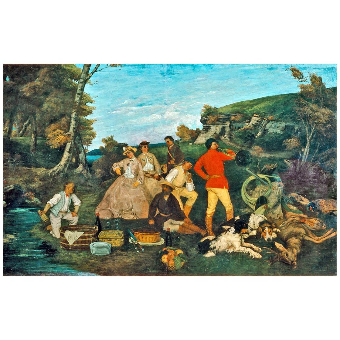 Gustave Courbet. Le Petit Déjeuner de Chasse. 1858. Wallraf-Richartz Museum Koeln