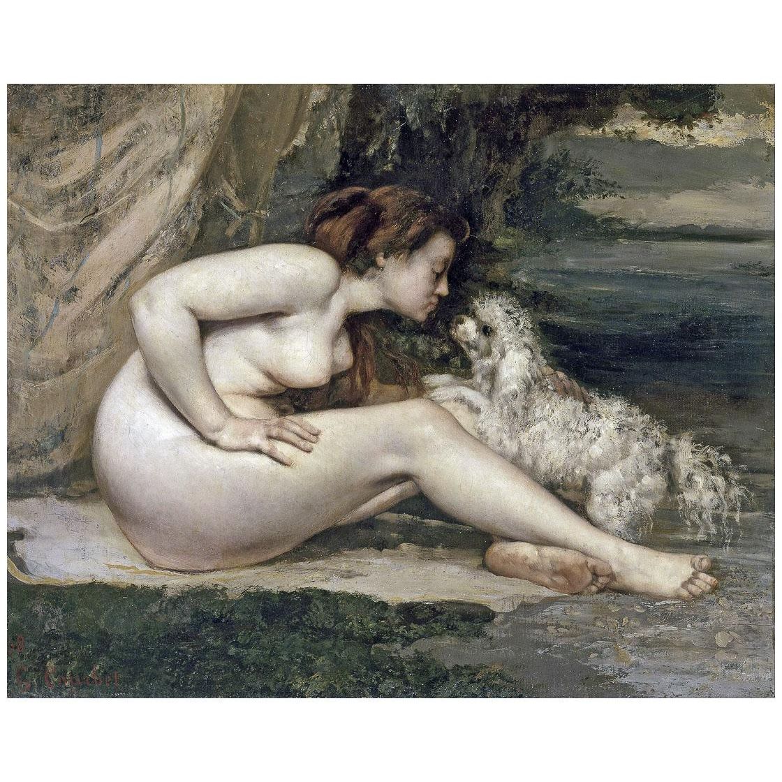 Gustave Courbet. Femme nue au chien. 1861. Musee d’Orsay Paris