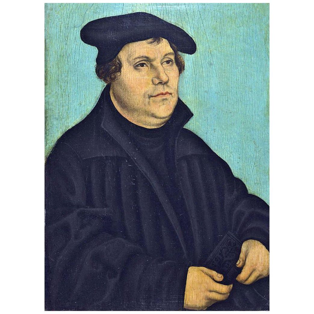 Lucas Cranach the Elder. Martin Luther. 1532-1633. Hermitage