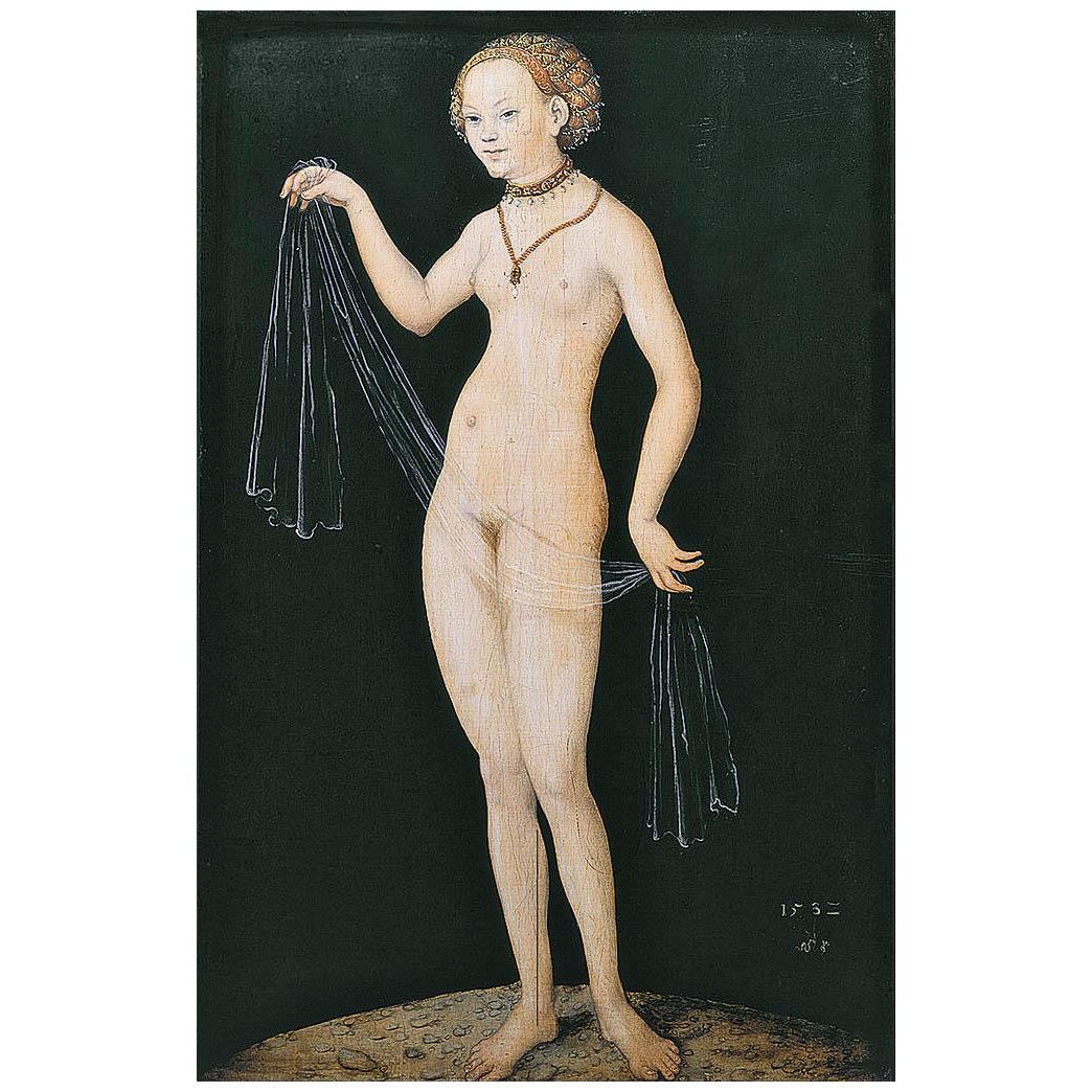 Lucas Cranach the Elder. Venus. 1529. Stadel Frankfurt
