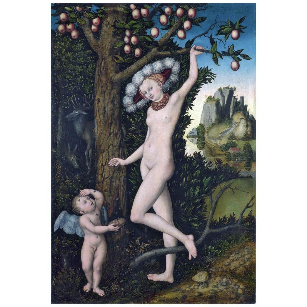 Lucas Cranach the Elder. Cupid complaining to Venus. 1525. Galleria Borghese Roma