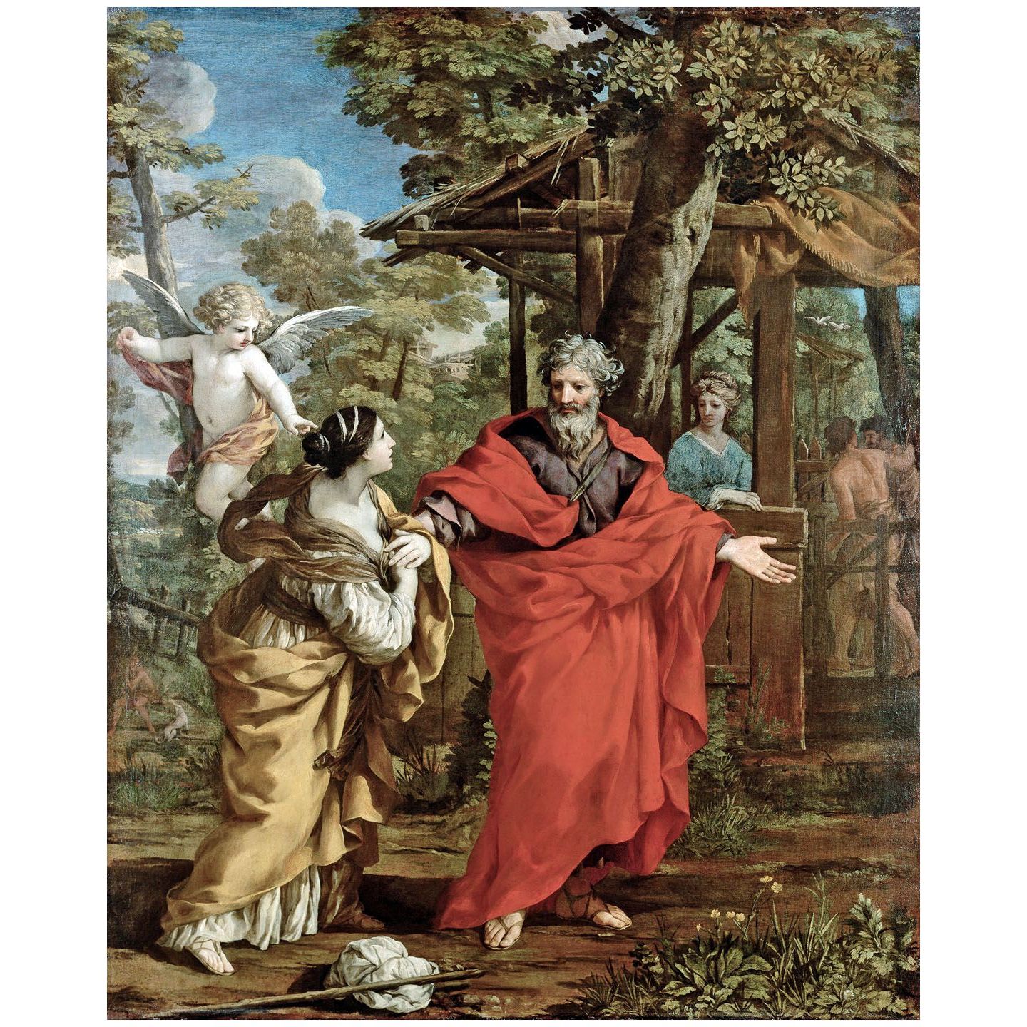 Pietro da Cortona. Abramo e Agar. 1637. KHM Wien