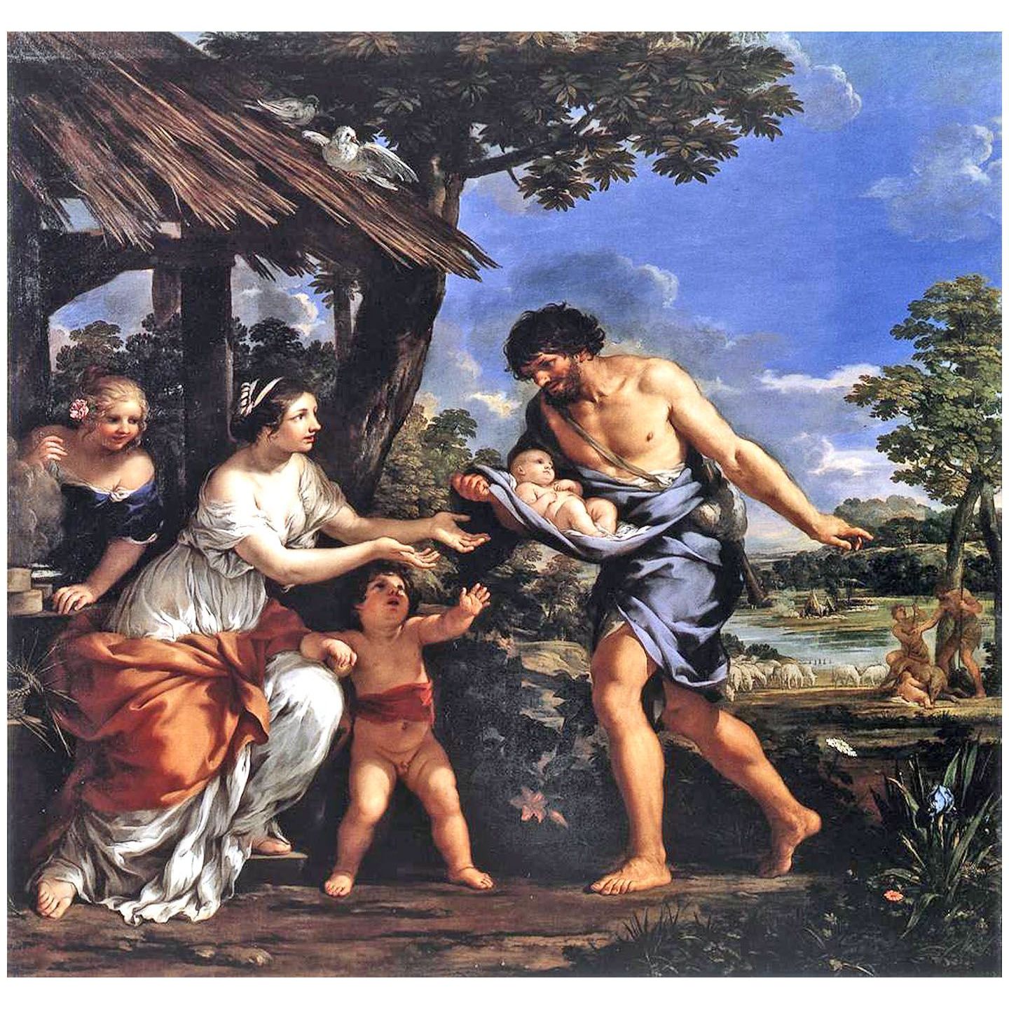 Pietro da Cortona. Romolo e Remo. 1643. Louvre