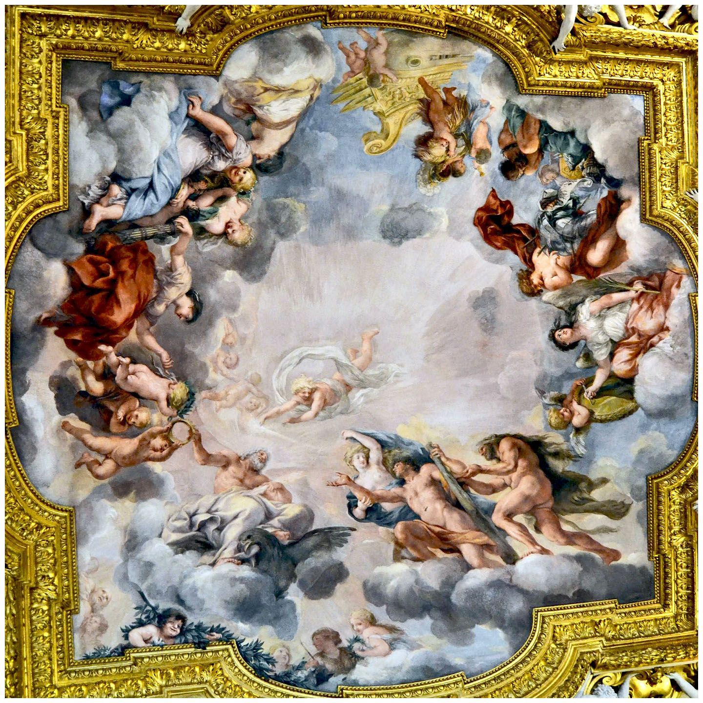 Pietro da Cortona. Giove che incorona il principe Mediceo. 1643-1647. Palazzo Pitti