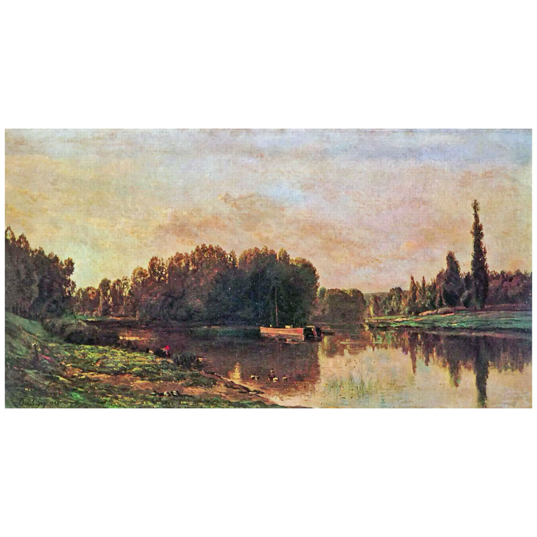 Charles-François Daubigny. La confluence de la Seine et de l’Oise. 1867. MUSBA, Bordeaux