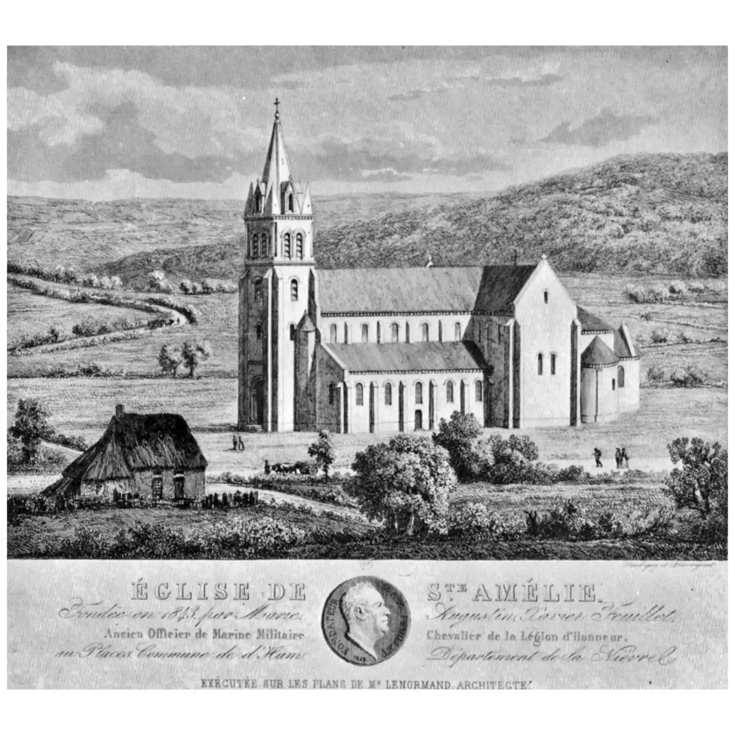 Charles-François Daubigny. Eglise de St. Amelie. 1843. Bibliothèque Nationale, Paris
