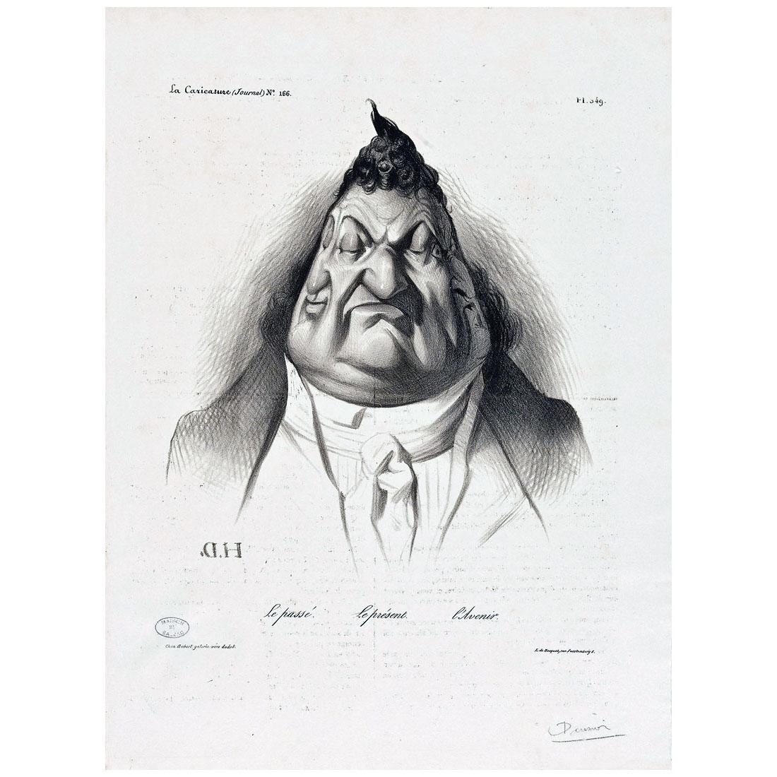 Honore Daumier. Passe, present, avenir. 1834. Lithographie