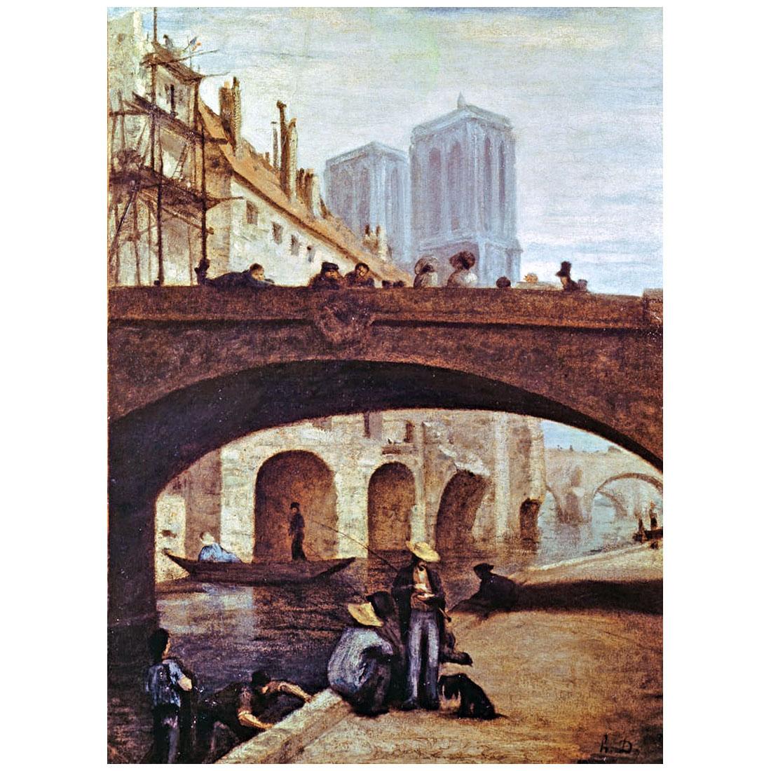 Honore Daumier. Notre-Dame de Paris. 1855-1860. Musee Calvet, Avignon