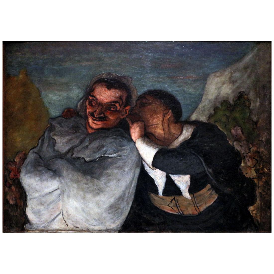 Honore Daumier. Scapin et Silvestre. 1864. Musee d’Orsay, Paris