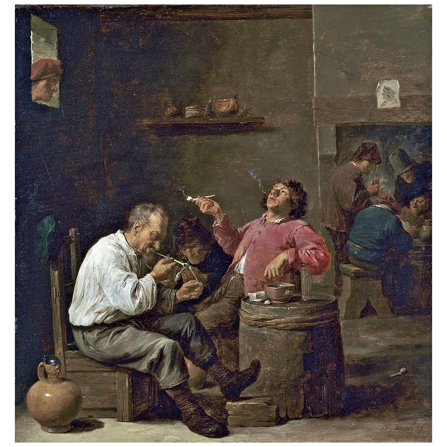 David Teniers II. Peasants Smoking in Tavern. 1637. Museo Thyssen-Bornemisza Madrid