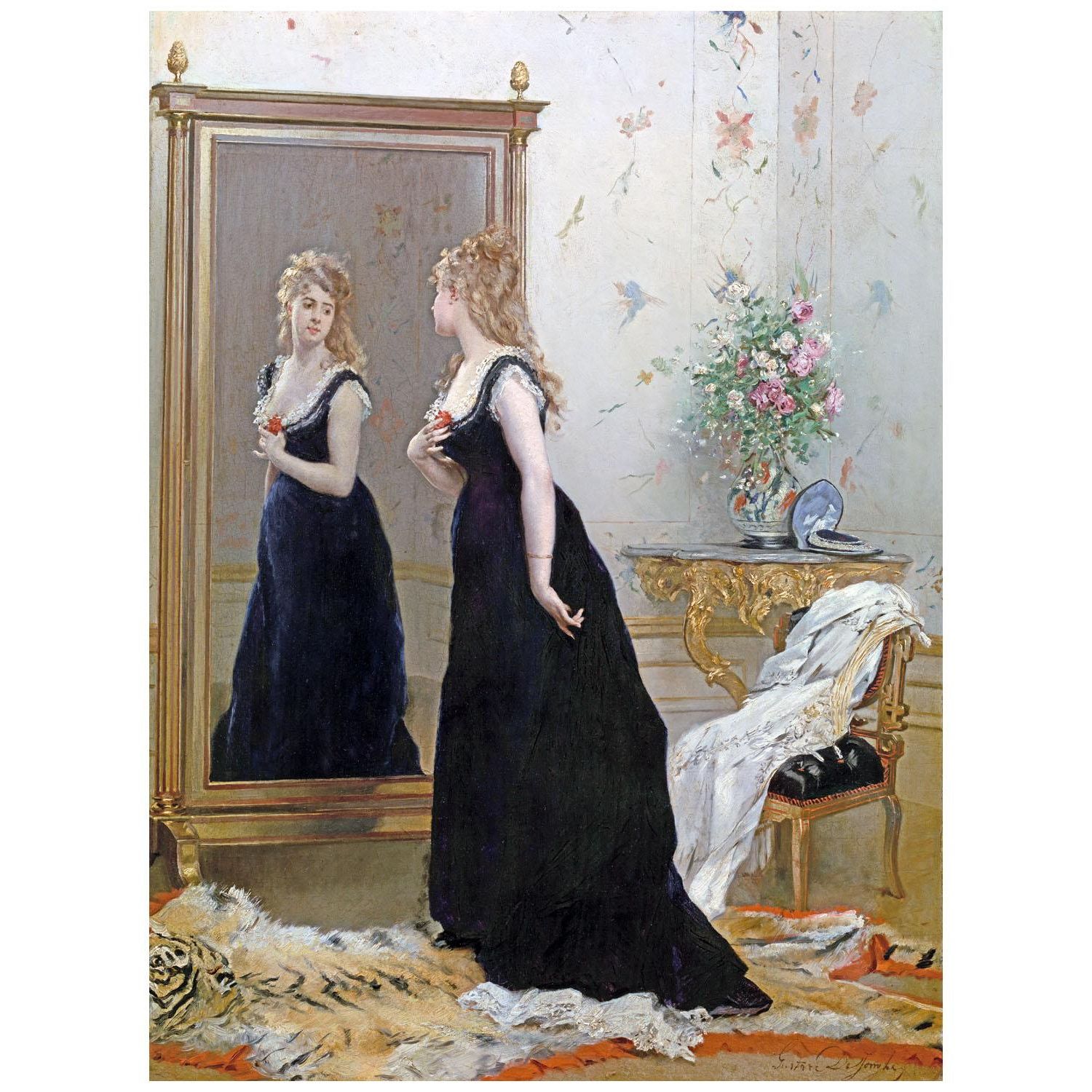 Gustave De Jonghe. Devant le miroir. 1872 KMSK Antwerpen