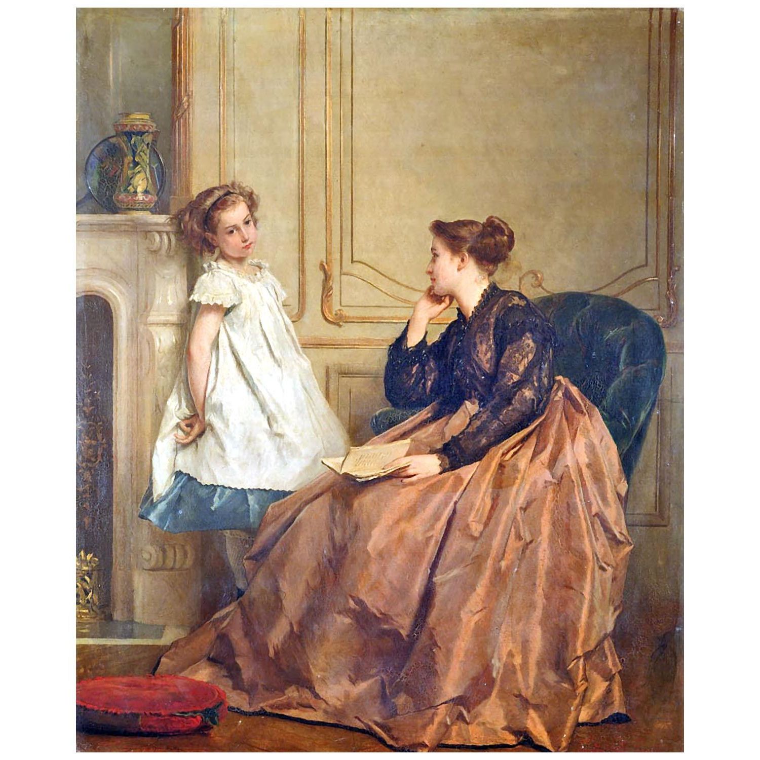 Gustave De Jonghe. Histoires au Coucher. 1867. Crawford Art Gallery Cork