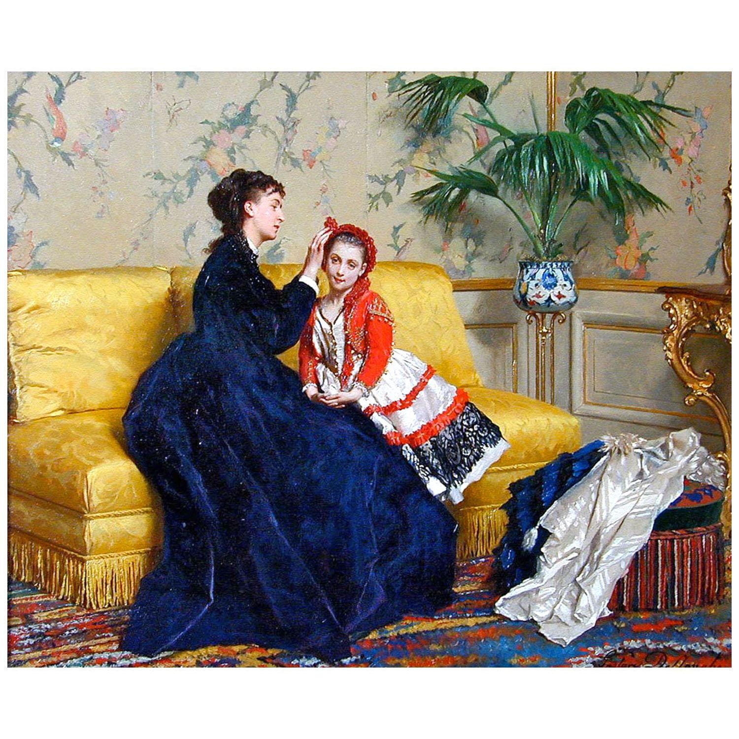 Gustave De Jonghe. Aller au bal. 1868. Private collection