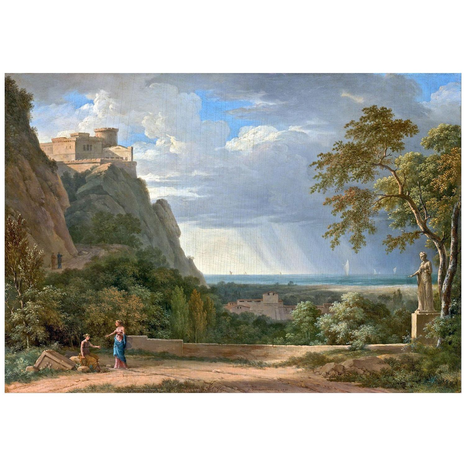 Pierre-Henri de Valenciennes. Paysage antique. 1788. Getty Center Los Angeles