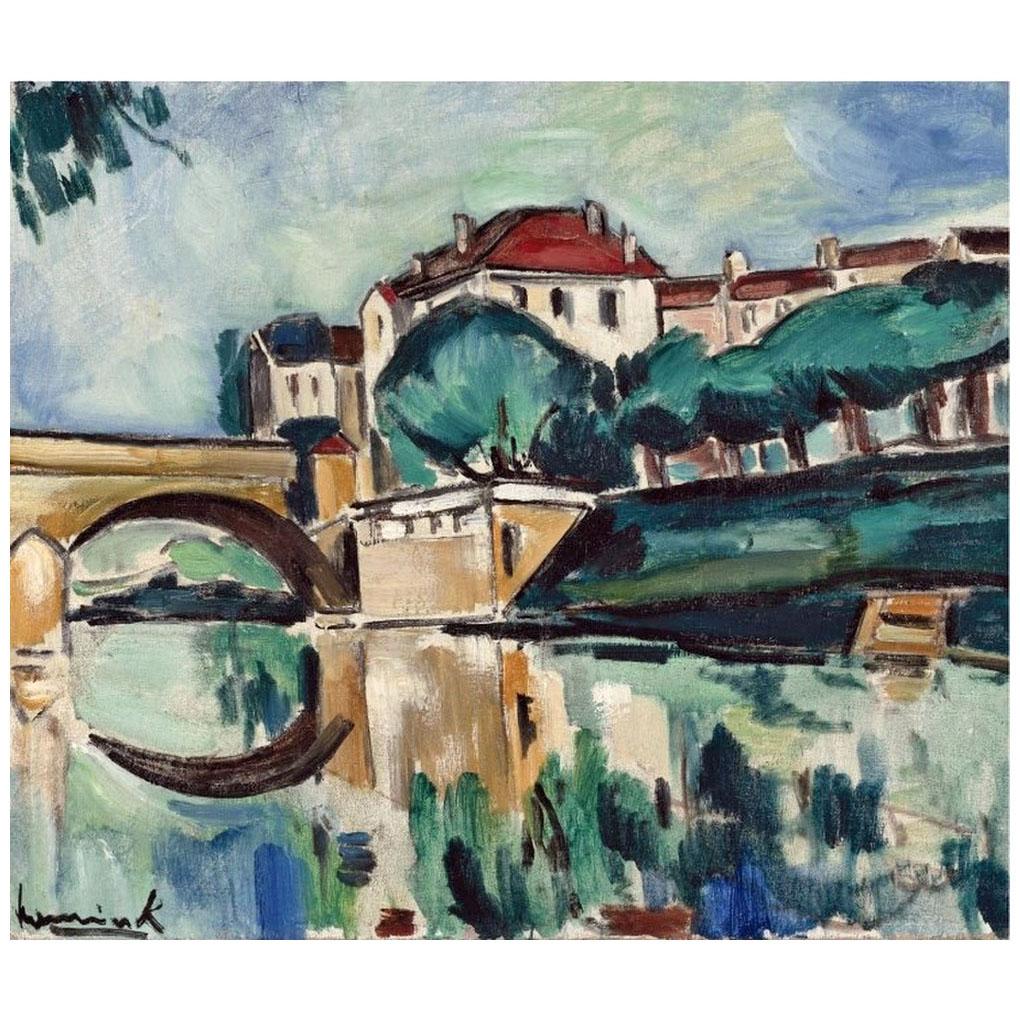 Maurice de Vlaminck. Le pont de Poissy. 1910. Private collection