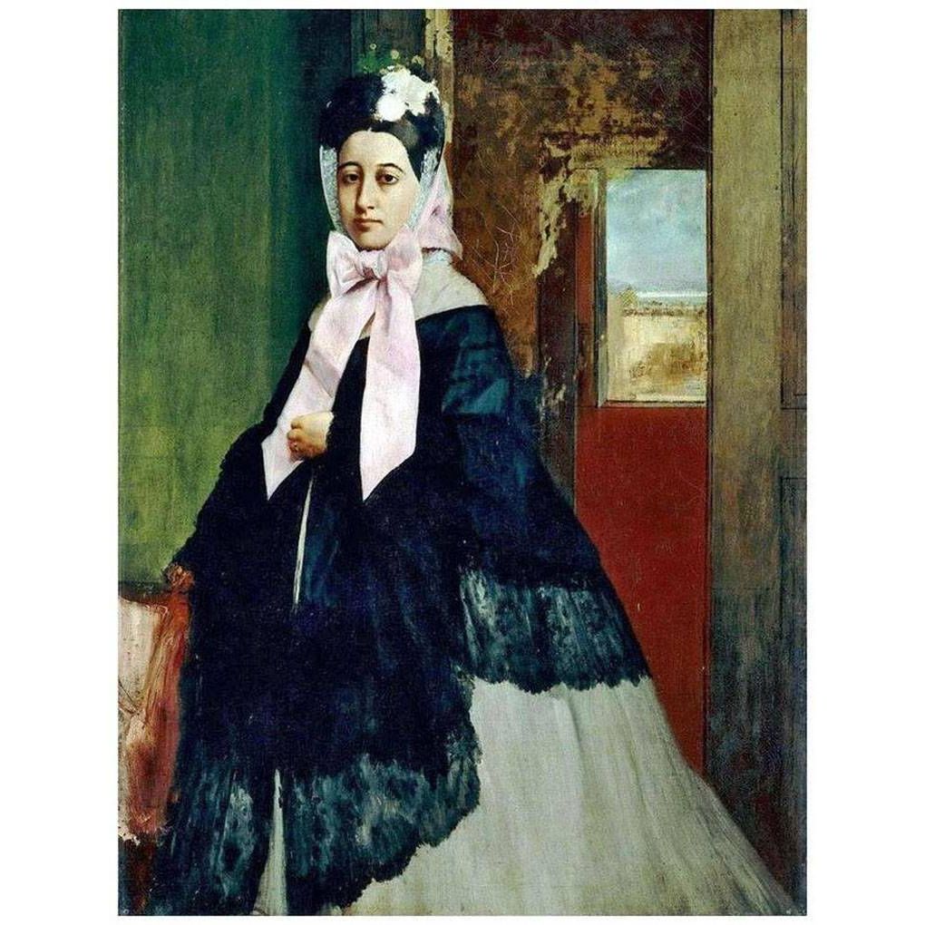 Эдгар Дега. Портрет Терезы Де Га, сестры художника. 1863. Музей д'Орсе