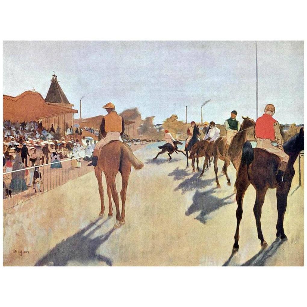 Эдгар Дега. Скаковые лошади. 1869-72. Музей д'Орсе, Париж