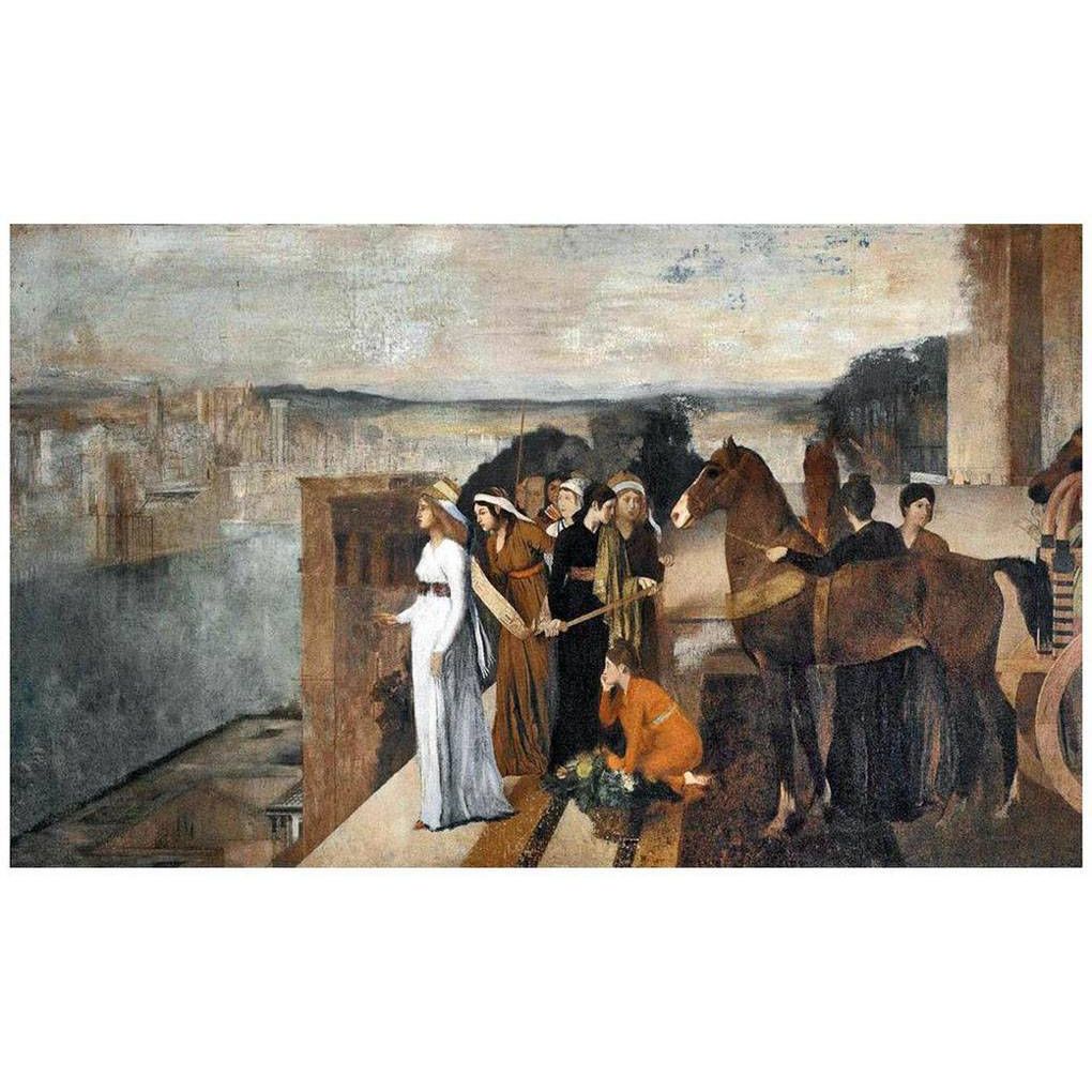 Эдгар Дега. Семирамида смотрит Вавилон. 1861. Музей д'Орсе, Париж