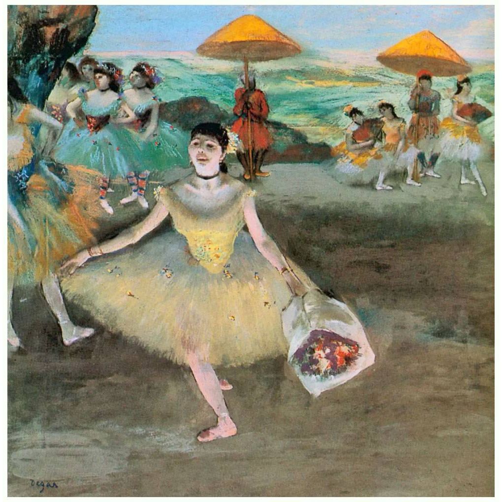 Эдгар Дега. Балерина с букетом. 1872. Музей д'Орсе, Париж