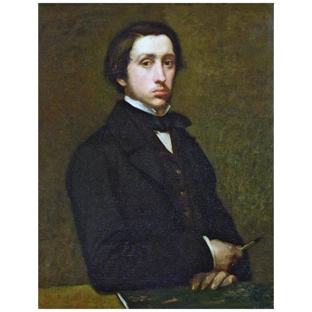 Эдгар Дега. Автопортрет. 1855. Музей д'Орсе, Париж