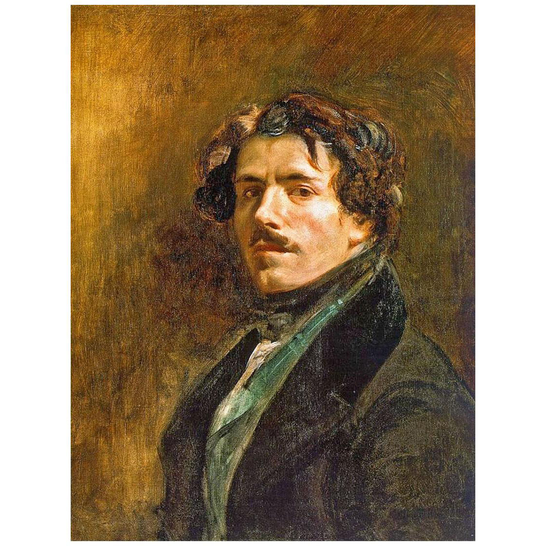 Eugene Delacroix. Autoportrait. 1837. Louvre Paris