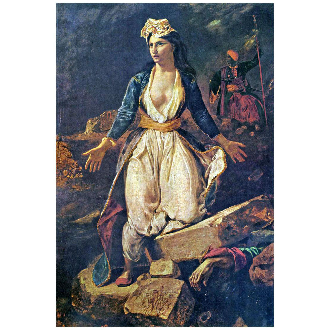 Eugene Delacroix. La Grèce sur les ruines de Missolonghi. 1826. MUSBA Bordeaux