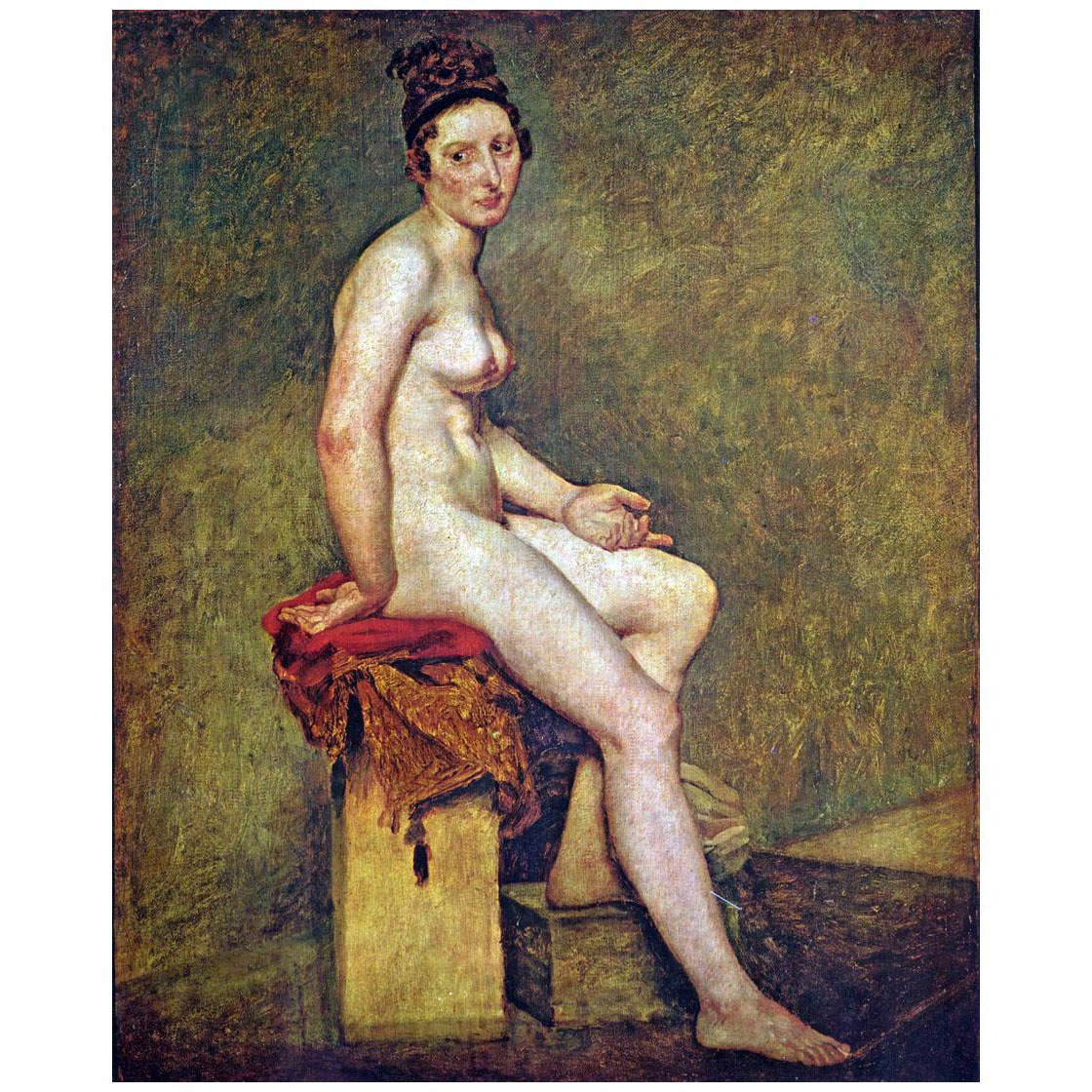 Eugene Delacroix. Mademoiselle Rose. 1820-1822. Louvre Paris