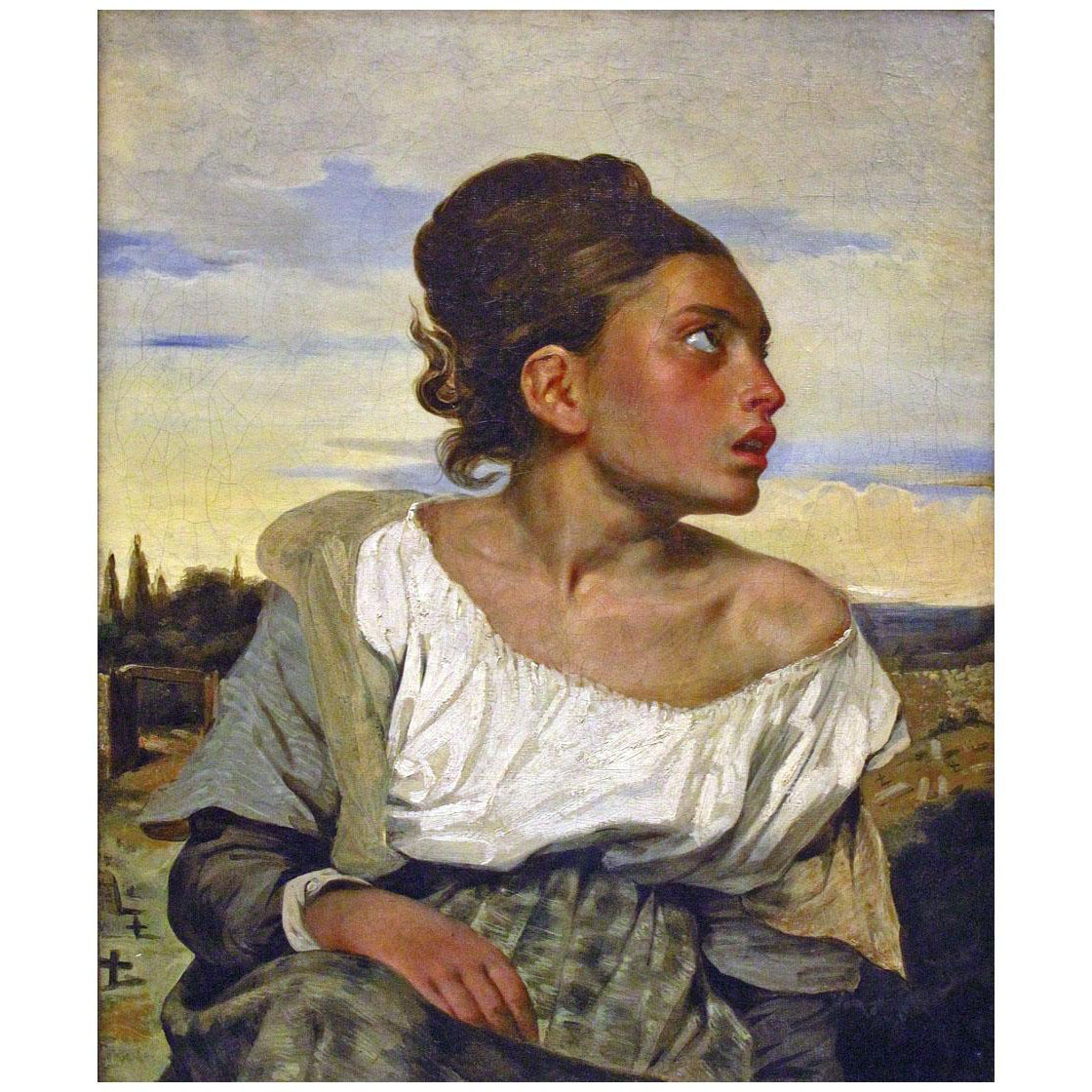 Eugene Delacroix. Jeune orpheline au cimetière. 1824. Louvre Paris