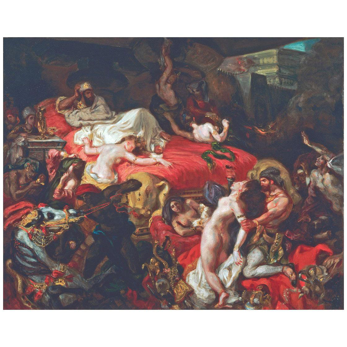 Eugene Delacroix. La mort de Sardanapale. 1827. Philadelphia Museum of Art