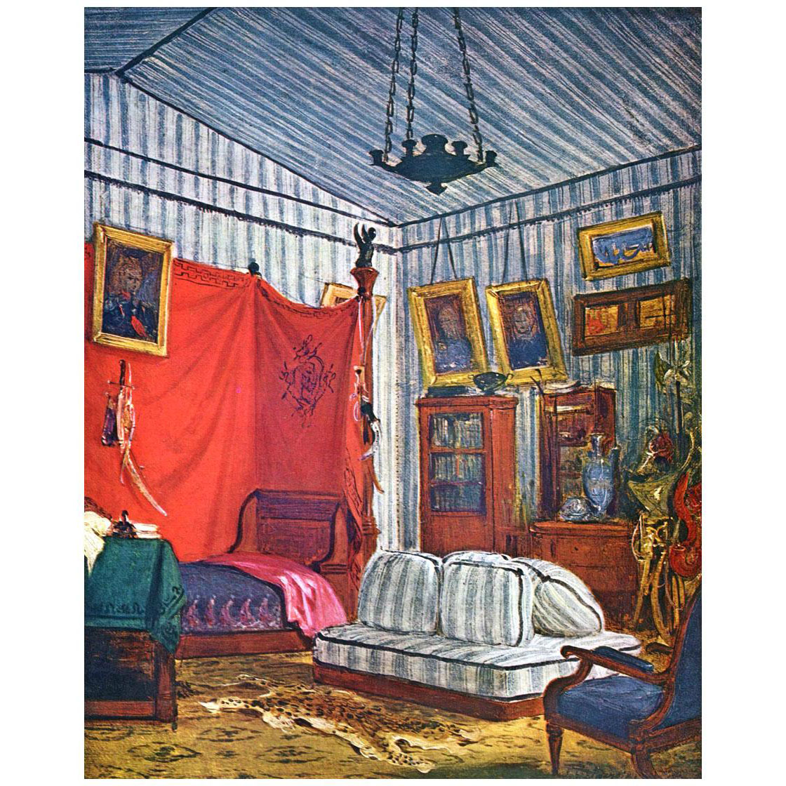 Eugene Delacroix. Appartement du comte de Mornay. 1832. Louvre Paris