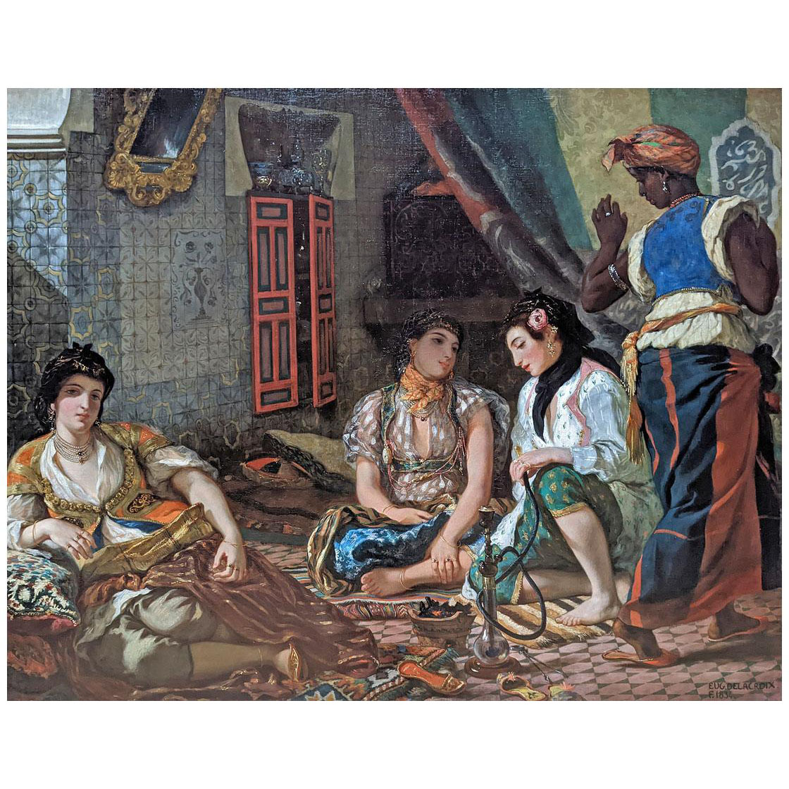 Eugene Delacroix. Les Femmes d'Alger. 1834. Louvre Museum