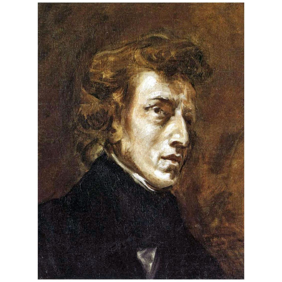 Eugene Delacroix. Frederic Chopin. 1838. Louvre Paris