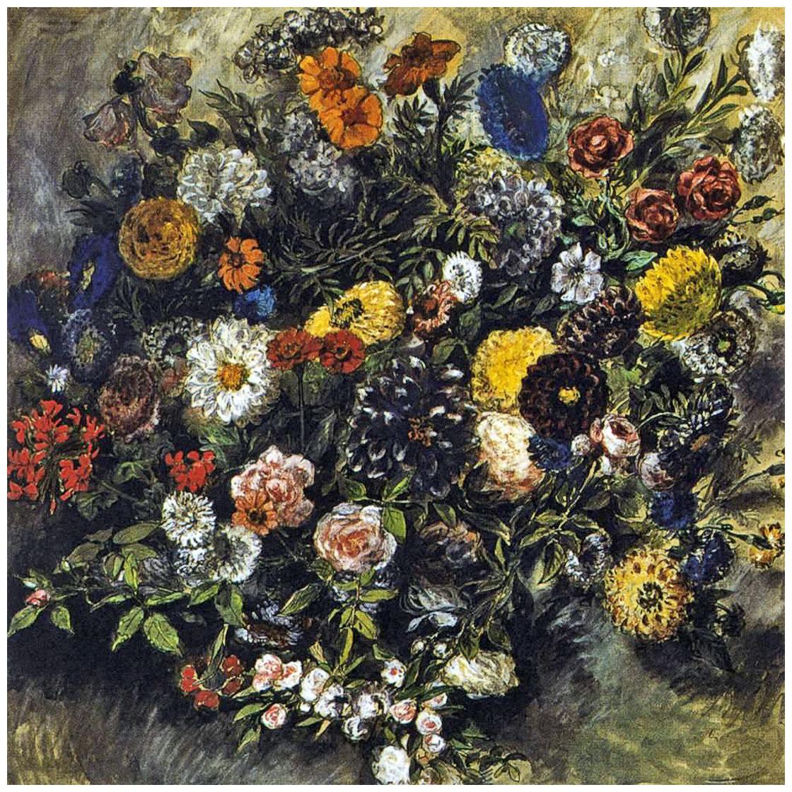 Eugene Delacroix. Bouquet de fleurs. 1849. Musee Delacroix Paris