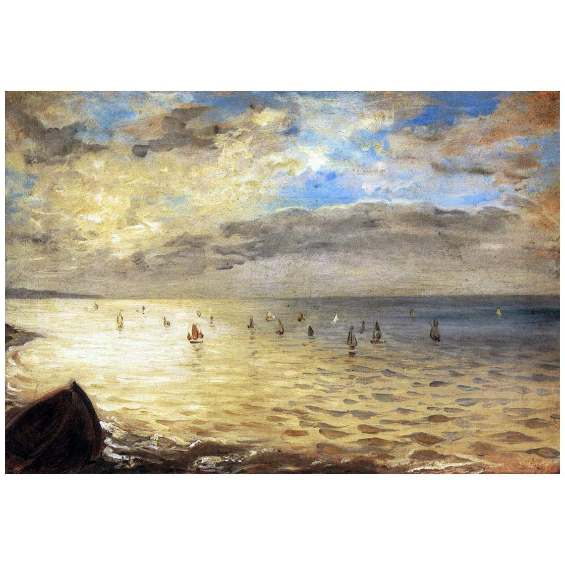 Eugene Delacroix. La mer depuis les hauteurs de Dieppe. 1852. Louvre Paris