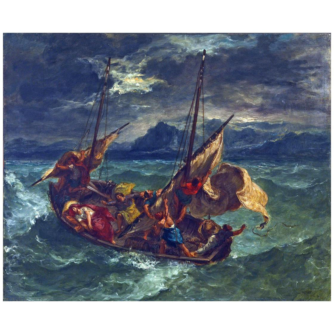 Eugene Delacroix. Christ sur la mer de Galilée. 1854. Walters Art Museum Baltimore