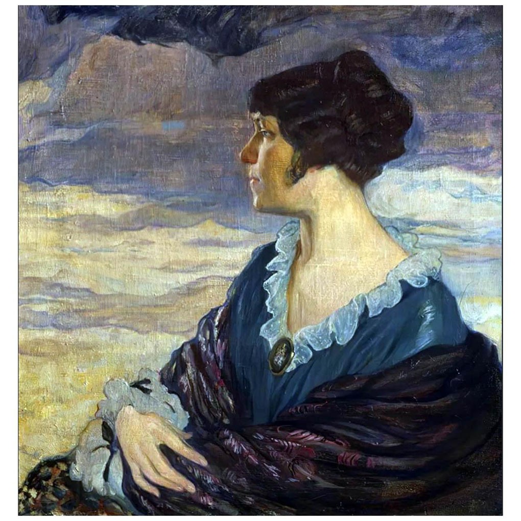 Ольга Делла-Вос-Кардовская. Автопортрет. 1917