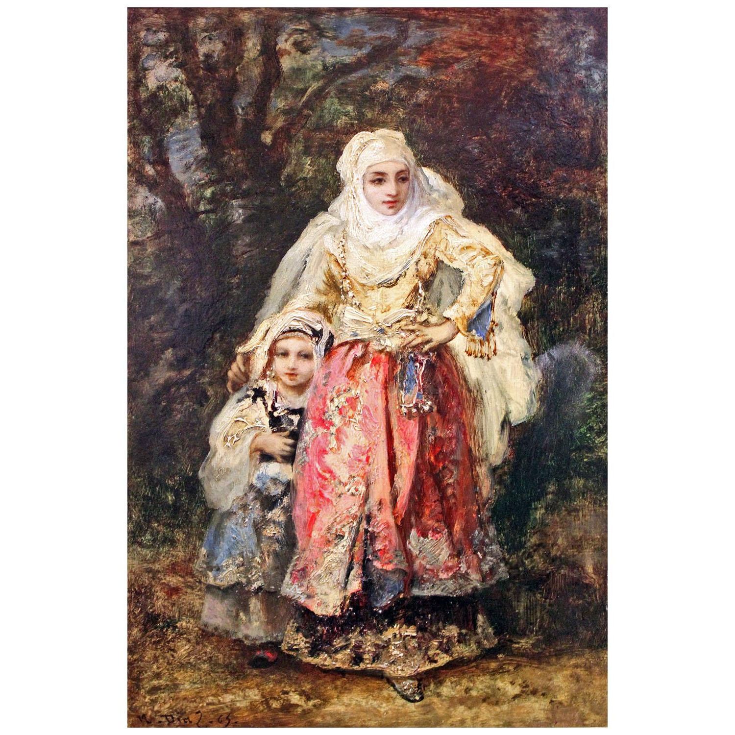 Narcisse Diaz. Mère et Fille Orientales. 1865. Alte Nationalgalerie Berlin