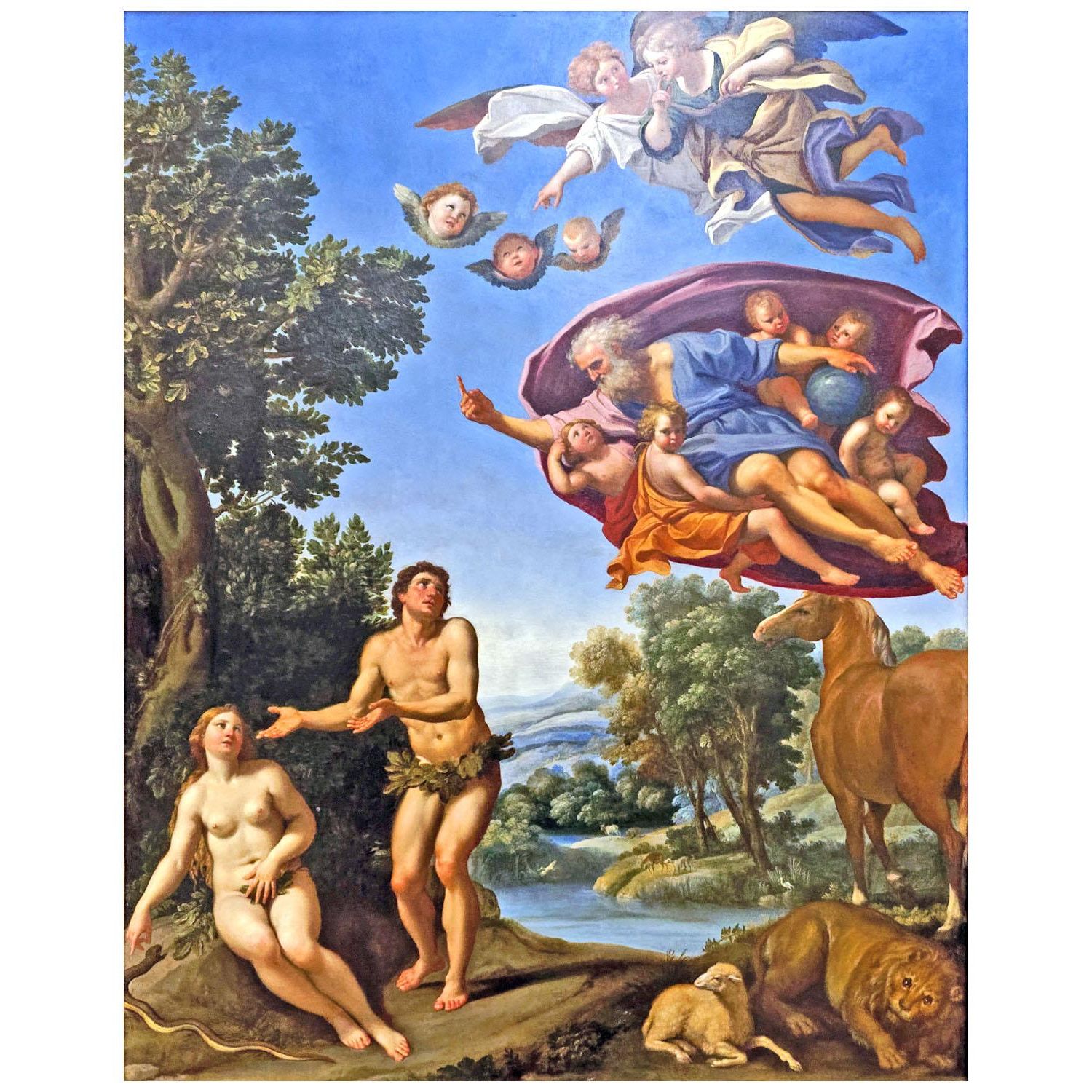Domenichino. Dio ammonisce Adamo ed Eva. 1623. Musee de Grenoble