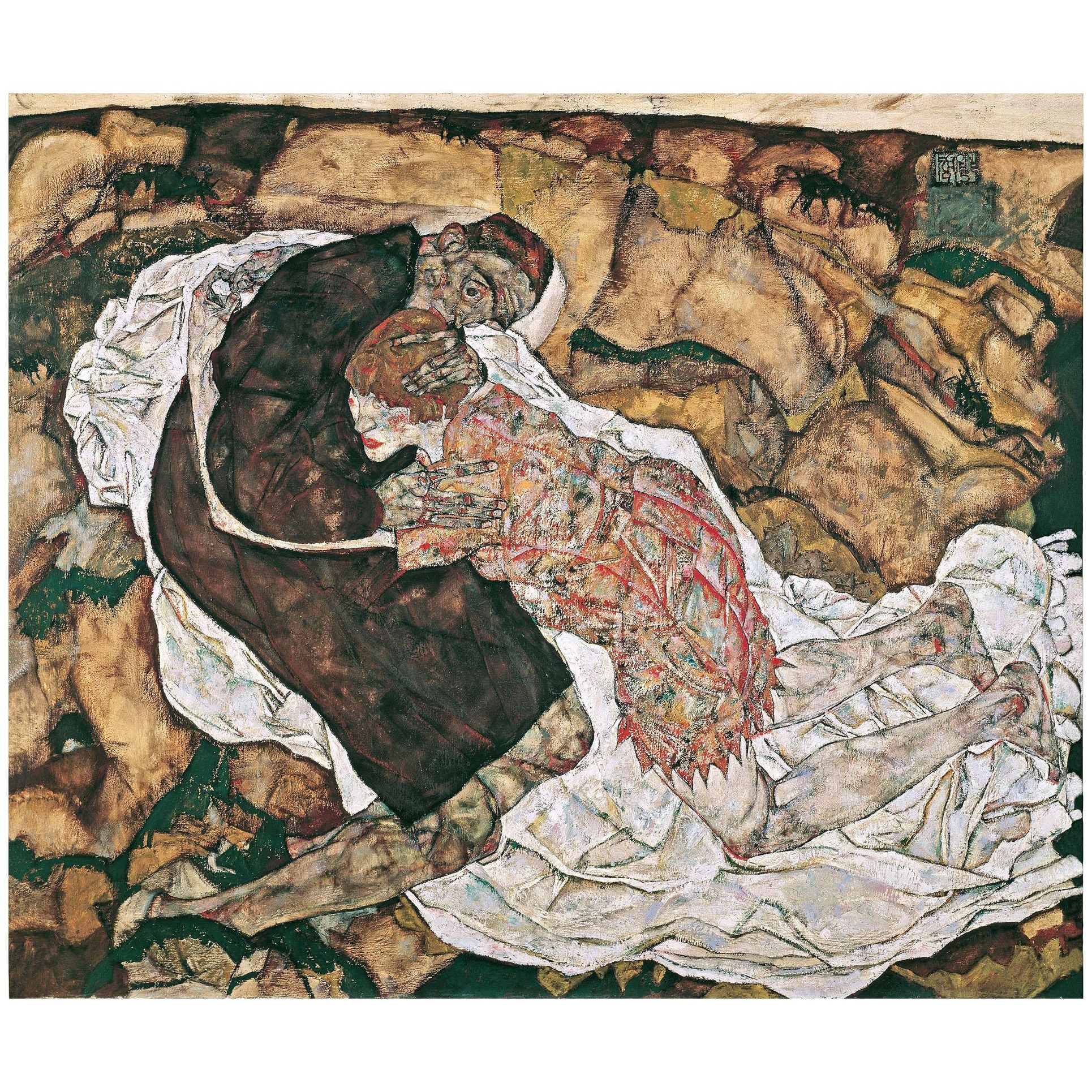 Egon Schiele. Der Tod und das Mädchen. 1915. Belvedere Wien