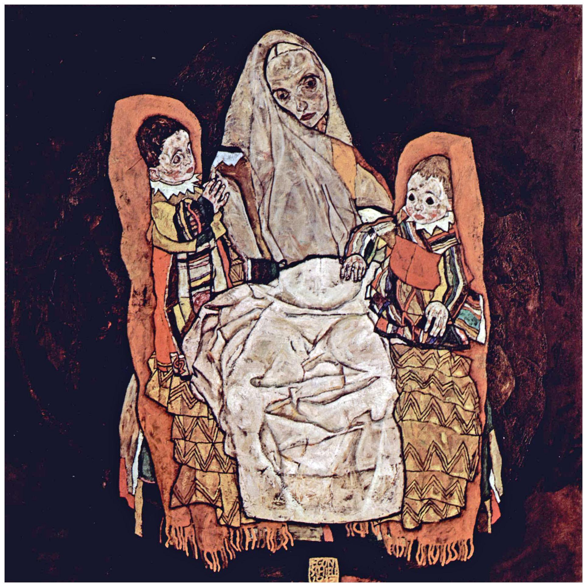 Egon Schiele. Die Mutter. 1915-1917. Belvedere Wien